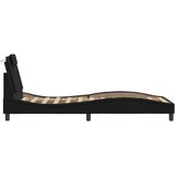  Okvir kreveta Viana s LED-om bez madraca crni 90 x 200 cm | shoptok.hr