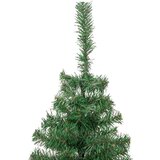 vidaXL Božično drevo med 300 LED z stojalom Zelena 210 cm PVC | Shoptok.si