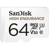 San Disk High Endurance video microSDHC 64GB + SD Adapter Full HD / 4K video, do 100/40 MB/s C10, U3, V30 Cene