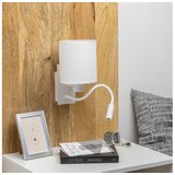  Brilagi - LED fleksibilna zidna lampa NUBILA 1xE27/25W/230V + LED/3W bela | Eponuda.com
