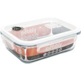  Pravokotna posoda za hrano - steklo/PP - 1000 ml | Shoptok.si
