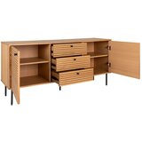 House Nordic Nizka komoda v hrastovem dekorju v naravni barvi 150x74 cm Kyoto – | Shoptok.si