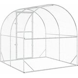  Kokošinjac Srebrna 200 x 200 x 200 cm Pocinčani čelik | shoptok.hr