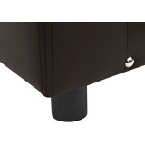 SOFA za pse smeđa 81 x 43 x 31 cm od pliša i umjetne kože | shoptok.hr