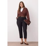 Trendyol Ženske pantalone Tbbaw26Ar00015, Crne Cene