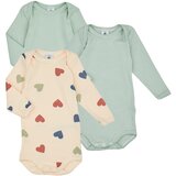 Petit Bateau Pižame & Spalne srajce BODY US ML PACK X3 Zelena | Shoptok.si