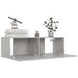 TV ormarići 4 kom boja betona 100x30x30 cm konstruirano drvo | shoptok.hr