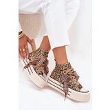 EVENTO Women's Sneakers With Ribbon And Zipper On Platform Panther Mavara | shoptok.hr