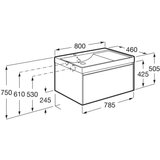 Roca ONA801ZBML ONA 80 x 46 cm umivalnik z omarico | Shoptok.si