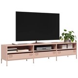 Maison Chic TV omarica - TV enota - Televizijska omarica roza 202x39x43,5 cm hladno valjano jeklo, (21702354) | Shoptok.si