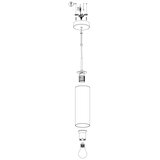 Eglo selvino visilica/1, e27, nikl-mat/crno prozirno | Eponuda.com