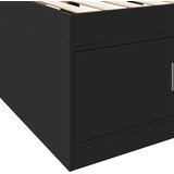  Dnevni krevet s ladicama bez madraca crni 100 x 200 cm | shoptok.hr