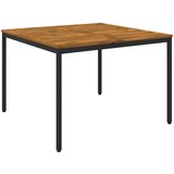  Stol za večeru u vrtu Prirodna i crna 110 x 108,5 x 75 cm | shoptok.hr