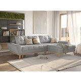 Ropez Svetlo siva raztegljiva kotna sedežna garnitura (desni kot) Balitco – | Shoptok.si