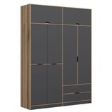 Hanah home Ormar Elina-8908, 185x253x52 cm, Antracit | Eponuda.ba