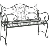  Vrtna klupa 2-Broj sjedala 114 x 56,5 x 90 cm Čelik | shoptok.hr