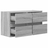  Zidni TV ormarić s LED svjetlima siva boja hrasta 80x31x45 cm | shoptok.hr