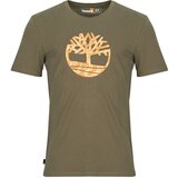 Timberland Majice s kratkimi rokavi KENNEBEC RIVER CAMO TREE LOGO Zelena | Shoptok.si