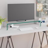Furnova Stojalo za TV / ekran stekleno prozorno 80x30x13 cm, (21924667) Cene