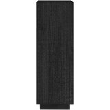 vidaXL knjižna omara za razdelitev prostora črna 40x35x103 cm borovina | Shoptok.si