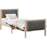  Okvir kreveta smeđe i tamnosivo 80 x 200 cm Masivna borovina | shoptok.hr