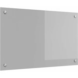  Kuhinjski zid Svijetlo siva 80 x 50 cm Staklo otporno na udarce | shoptok.hr