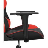 Masažna igraća stolica crno-crvena od umjetne kože | shoptok.hr