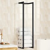  Stalak za ručnike crni 25 x 20 x 95 cm željezni | shoptok.hr