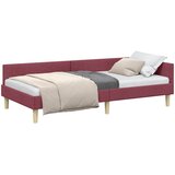  Kutni okvir kreveta Vinska crvena 90 x 190 cm tkanina | shoptok.hr