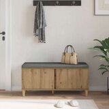  Haldna klop z blazino z vrati Umetni hrast 100 x 38 x 46 cm, (5000155671) | Shoptok.si