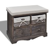 vidaXL Klupa za pohranu smeđa 62 x 33 x 42 cm od drva paulovnije Cijene