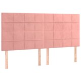  Posteljno vzglavje roza 160x5x118/128 cm žamet, (20954025) | Shoptok.si