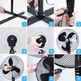 Aigostar Stajaći ventilator 40W/230V 120 cm crni | Eponuda.com