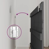  Zidno uzglavlje sivo 108 x 3 x 60 cm od masivne borovine | shoptok.hr