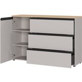 Germania Sivo-bež/u svijetloj prirodnoj boji komoda 135x91x41 cm Cormano – | shoptok.hr