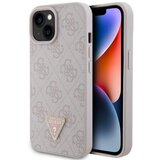 Guess Gues maska za iPhone 15 leather 4G triangle strass pink ( GUHCP15SP4TDPP ) cene