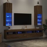  ormarići s LED svjetlima 2 kom boja hrasta 30,5x30x102 cm | shoptok.hr