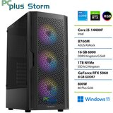 PCPLUS gaming namizni računalnik Storm Core i5-14400F/16GB/NVMe SSD 1TB/Windows 11 Home/RTX 5060 8GB 148346 | Shoptok.si
