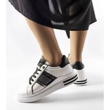 Gemre White-black sneakers with rhinestones Xarles | Shoptok.si