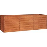 Povišena vrtna gredica boja hrđe 240 x 80 x 77 cm čelik COR-TEN | shoptok.hr