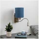  Brilagi - LED zidna lampa NUBILA 1xE27/25W/230V+ LED/3W hrom/tamno plava | Eponuda.com