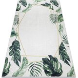 RugsX Preproge ANDRE 1168 pralna preproga Listi monstere, kocka 80x150 cm Bela | Shoptok.si
