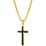 Ogrlica FC-22848 - Zlatna / Crna KP22848 | Shoptok.si