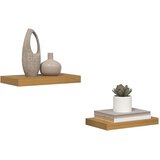  Polica na zidu 2 pcs Bež 40 x 23,5 x 4 cm Konstruirano drvo | shoptok.hr