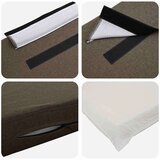  Tapecirano vzglavje Rjava in taupe 80 cm Masivno borovo les, (5000109544) | Shoptok.si