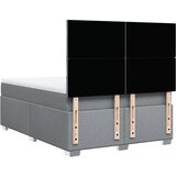 vidaXL Box spring posteljni z vzmetnico svetlo siv 140x190 cm blago | Shoptok.si