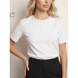 Sinsay Pamučna bluza s ukrasima Slike