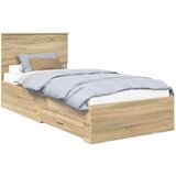  Okvir za krevet s uzglavljem Sonoma hrast 90 x 190 cm | shoptok.hr