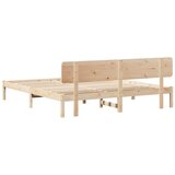  Krevetna konstrukcija Prirodna 180 x 200 cm Čvrsto borovo drvo | Eponuda.ba