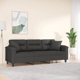 vidaXL Trosed z vzglavniki in blazinami temno siv 180 cm mikrovlakna | Shoptok.si